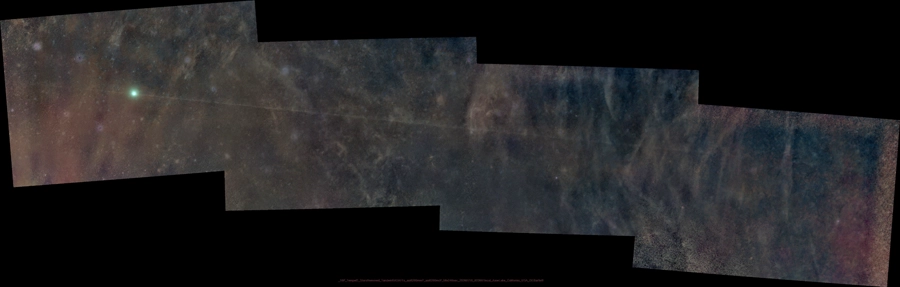 10P/Tempel 30-degree-plus dust trail