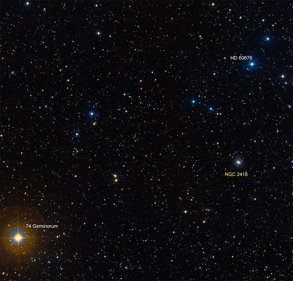 Galaxy NGC 2418 in Gemini