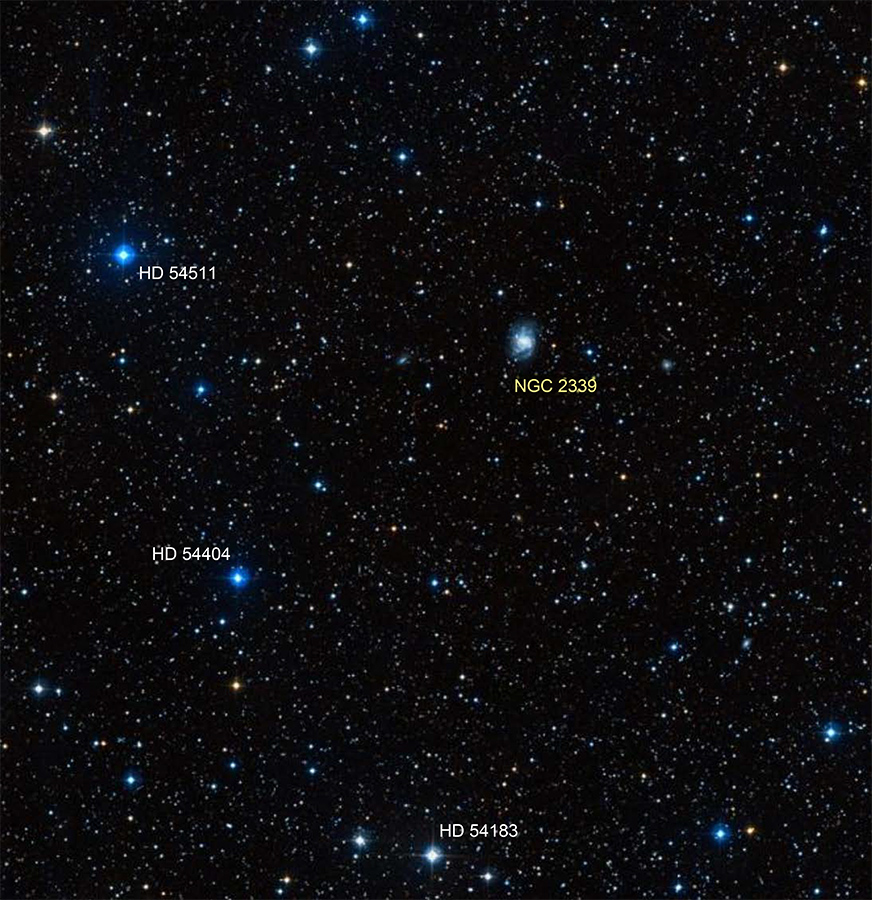Galaxy NGC 2339 in Gemini
