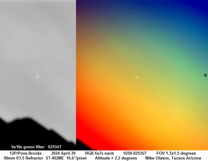 Comet 12P/PonsBrooks 2024 April 29 Sky & Telescope Sky & Telescope