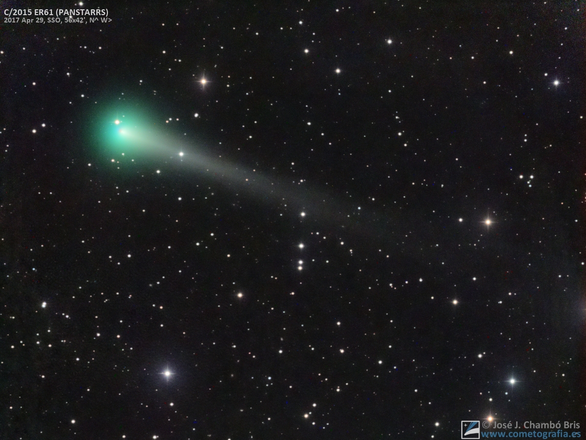 Comet C 2015 Er61 Panstarrs Apr 29 2017 Sky Telescope