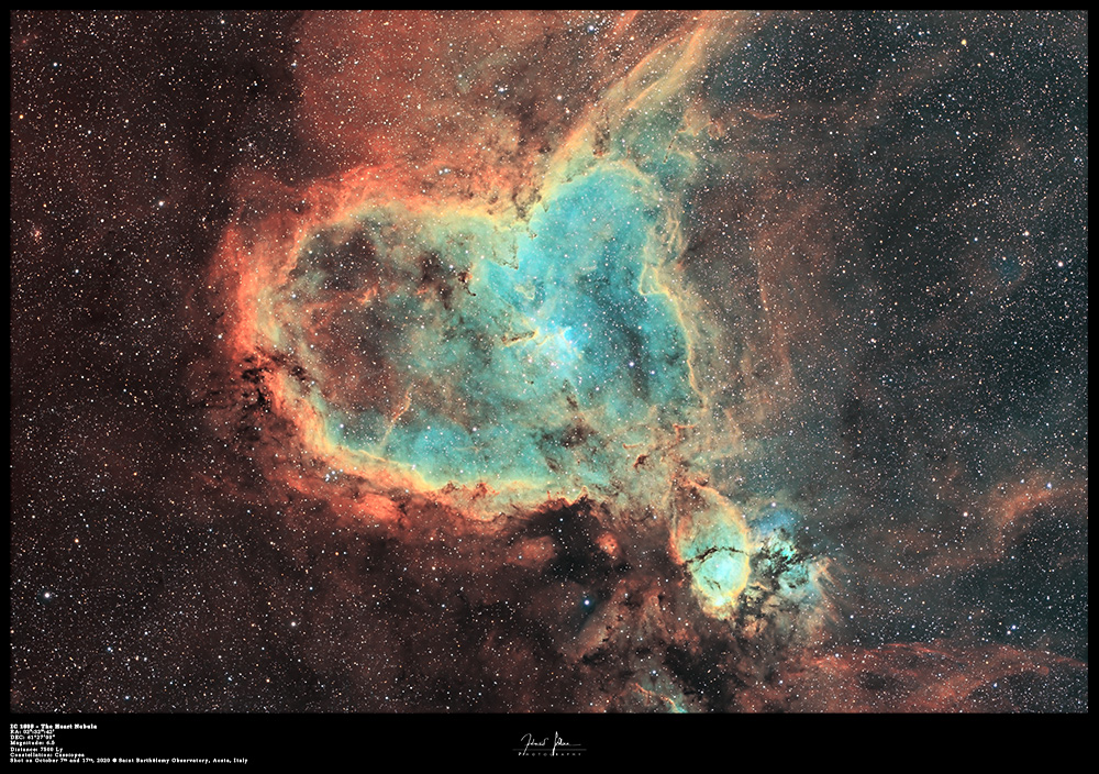 An explosion of gasses and colors in the autumn sky: the heart nebula ...