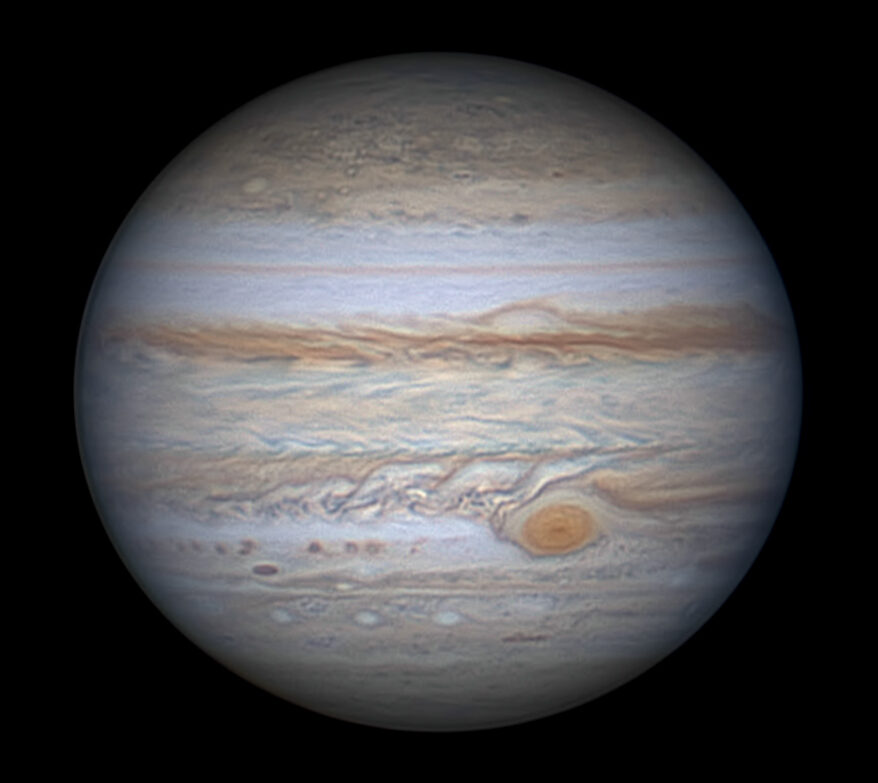 Jupiter with Red Spot - Sky & Telescope