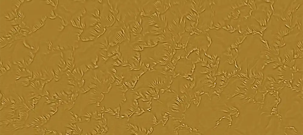 Image highlighting striped features on granule walls