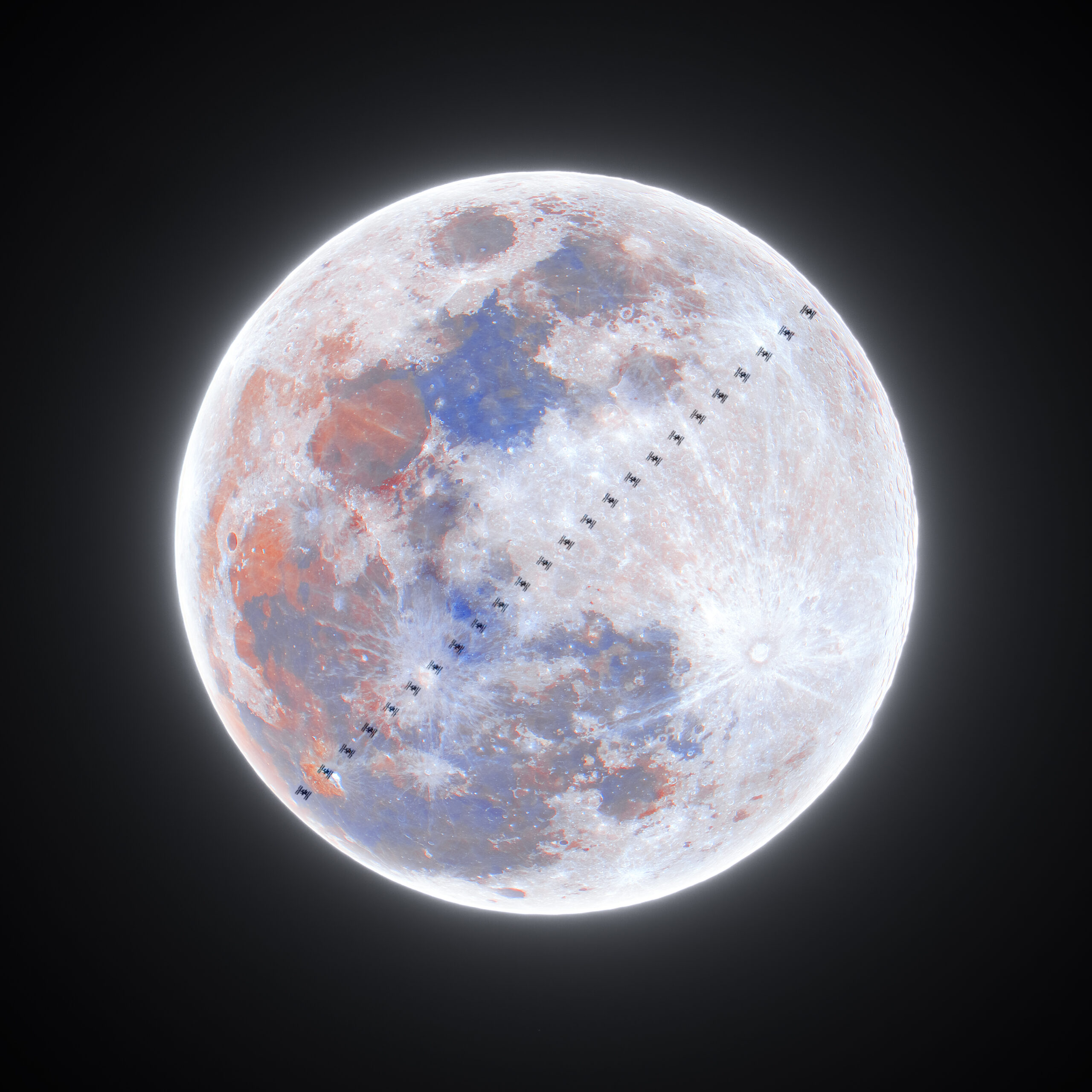 ISS Transit Across the Wolf Supermoon — January 3, 2026  