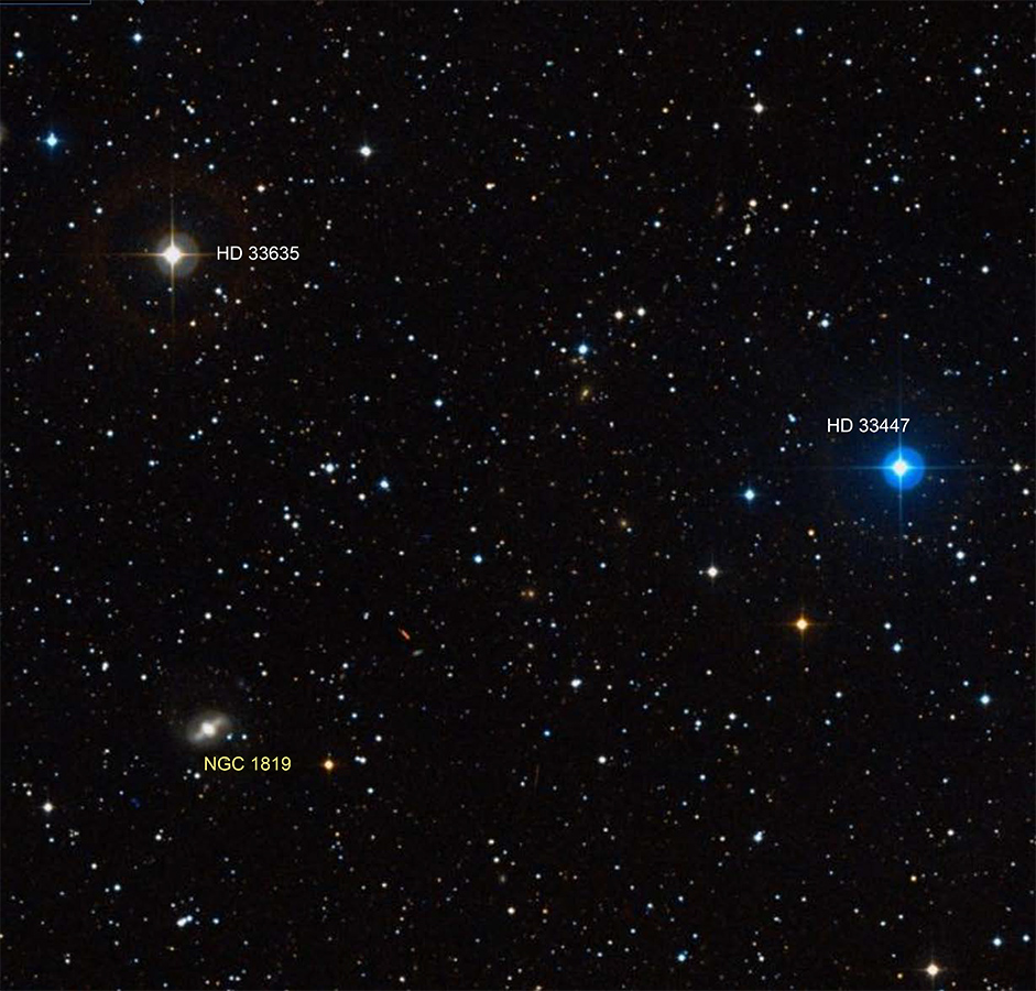 Galaxy NGC 1819 in Orion