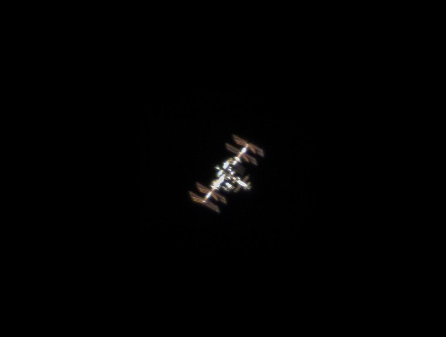 The International Space station with a dobsonian  