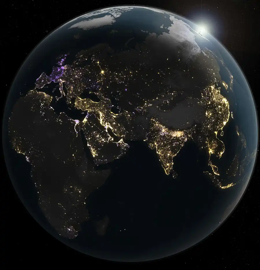 Light Pollution Is Increasingly Variable Around the World