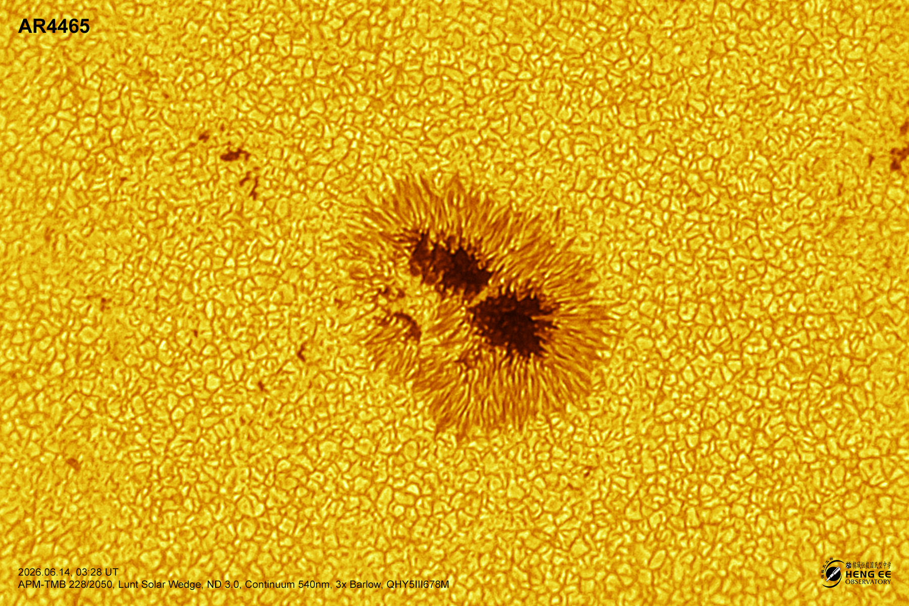 Sunspot AR4465  