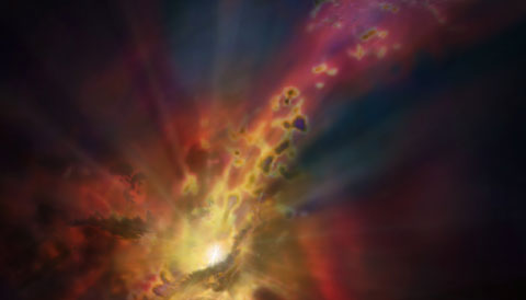 cosmic rain onto AGN