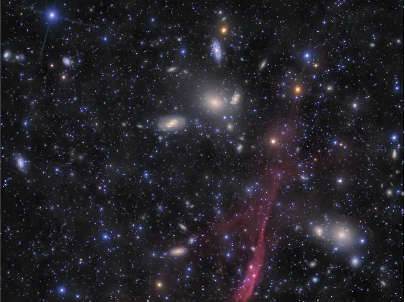 Antlia Galaxy Cluster