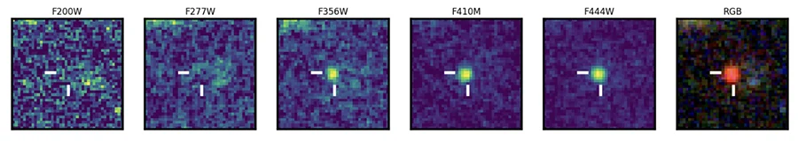 Drop-out images of the second object