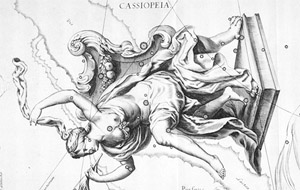 Cassiopeia as rendered by Johannes evelius