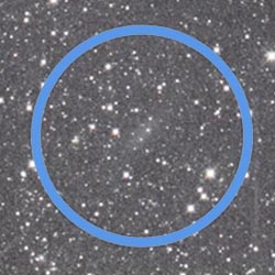 Close-up of NGC 253-dw2 discovery photo