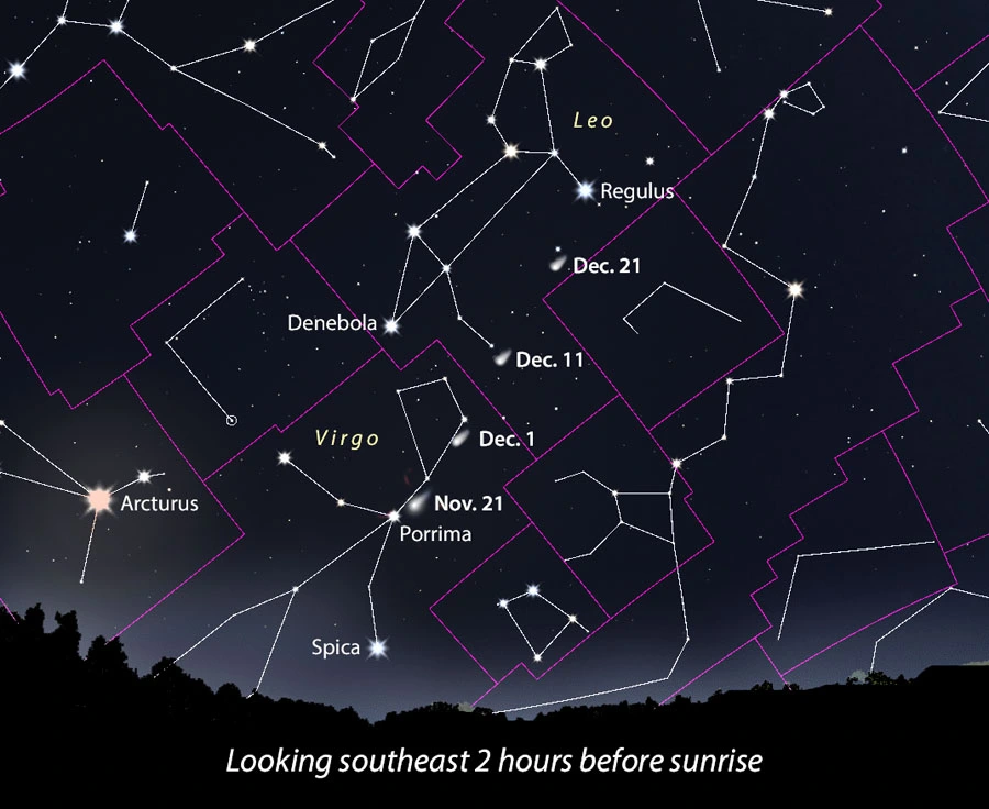 Widefield map for Comet 3I/ATLAS