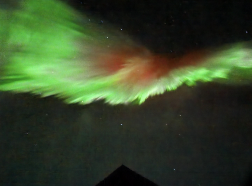Corona aurora display Iceland 2022