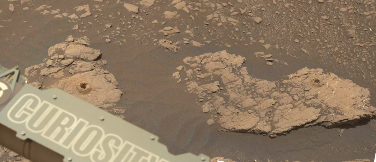 Curiosity's drill holes