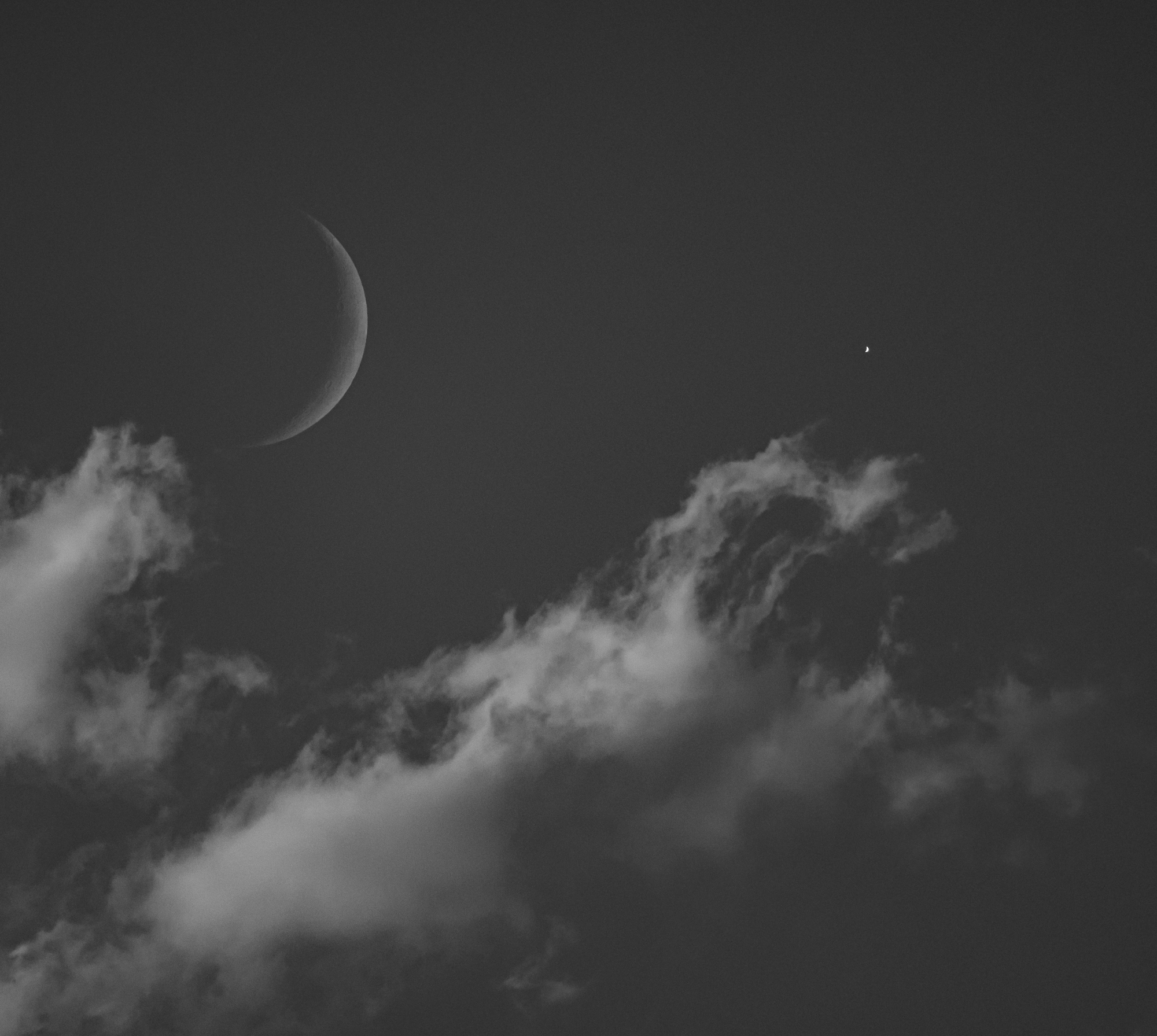 Double Crescents in Daylight  