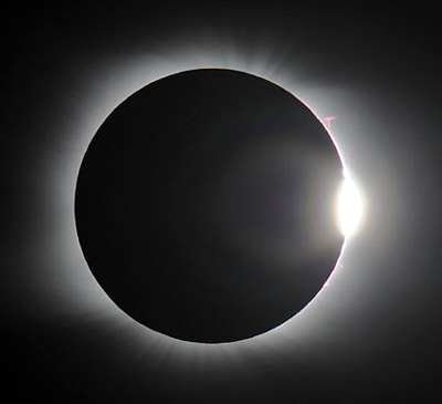 Diamond ring effect