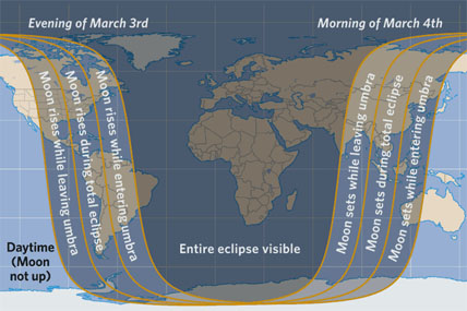 March 3rd eclipse map