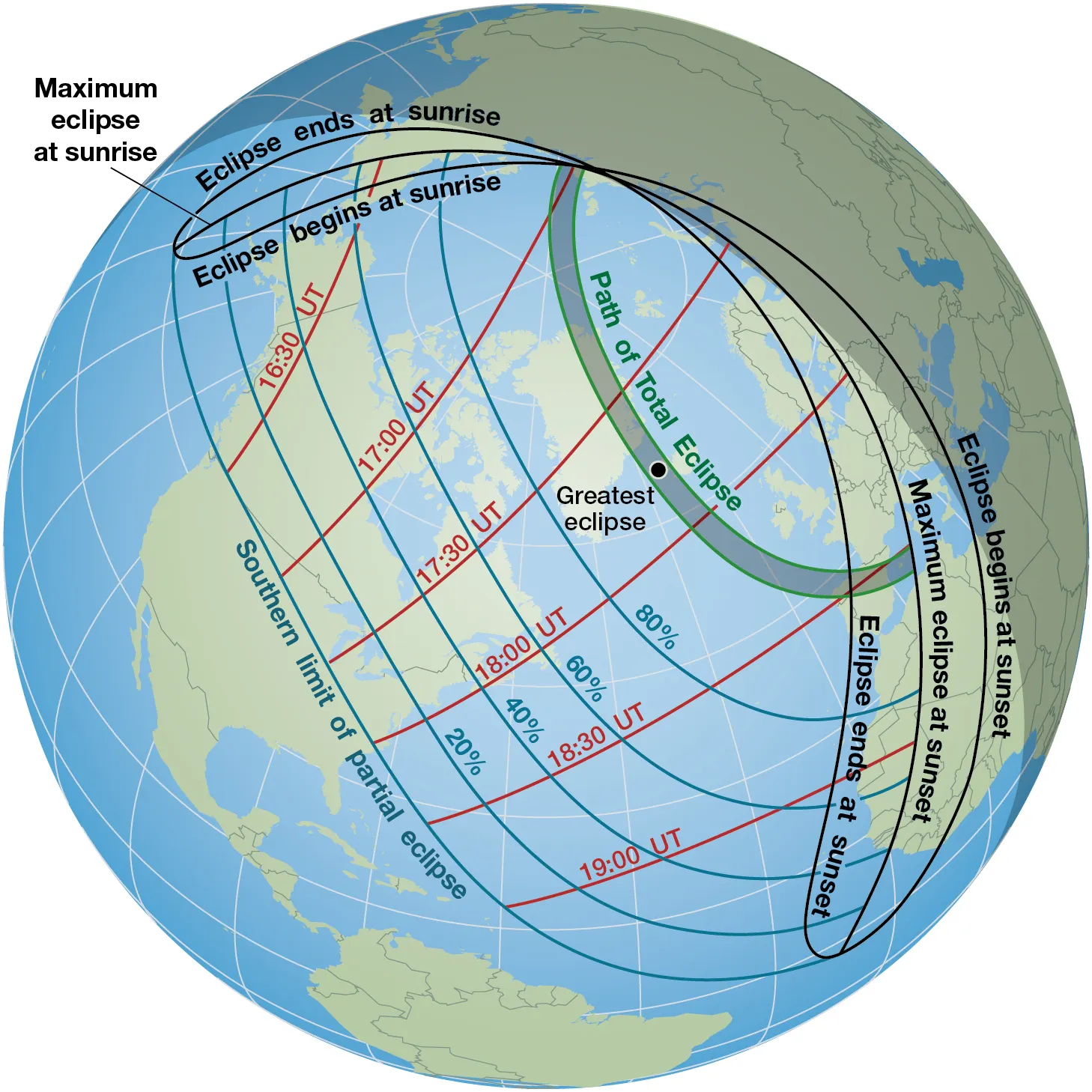 Solar Eclipse globe 28Aug2026