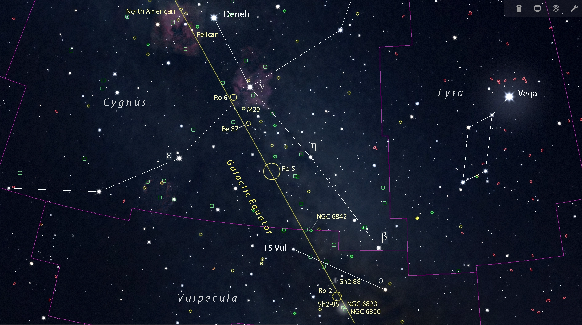 Galactic equatorial delights!