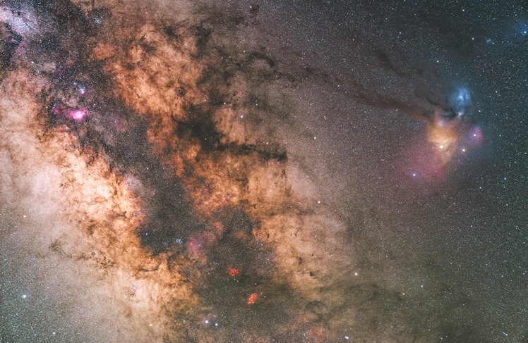 Dust Lanes And Nebulosity Around Our Milky Way Core Sky Telescope