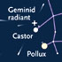 Finding the Geminid meteors' radiant