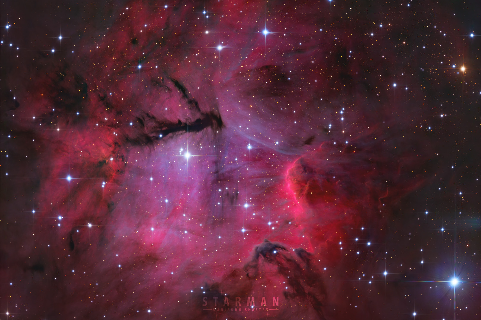 Gum 15: A Star-Carved Nebula in Vela  