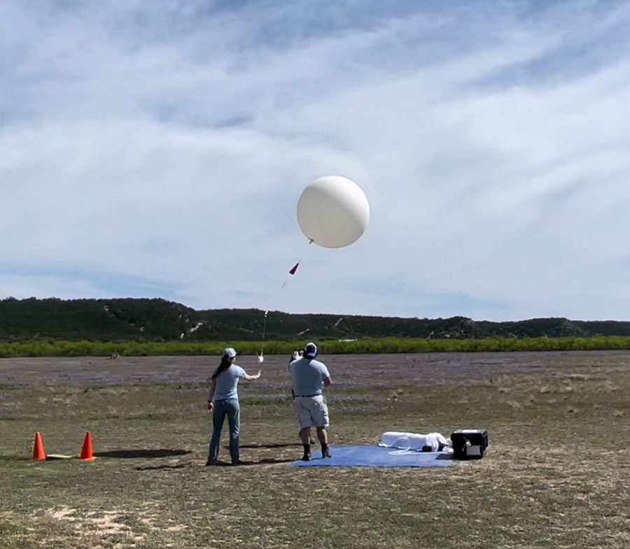 Balloon launch at Junction