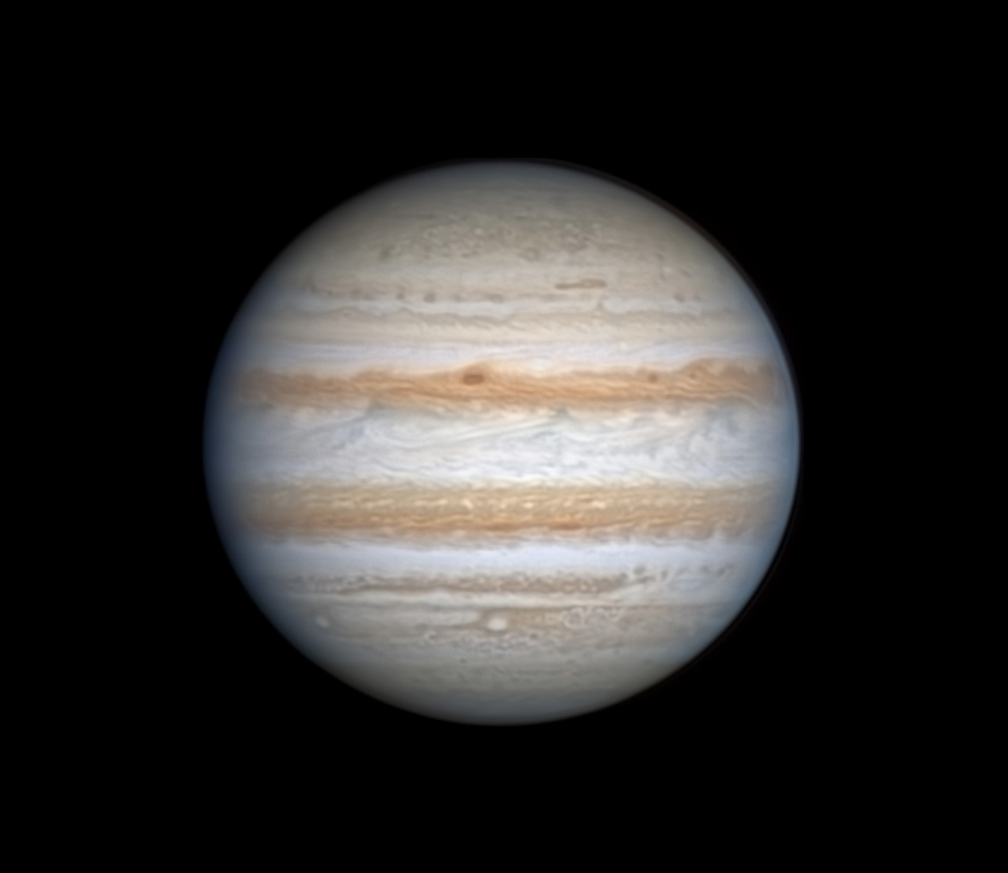 Jupiter's non-Red-Spot side on Feb. 28, 2026