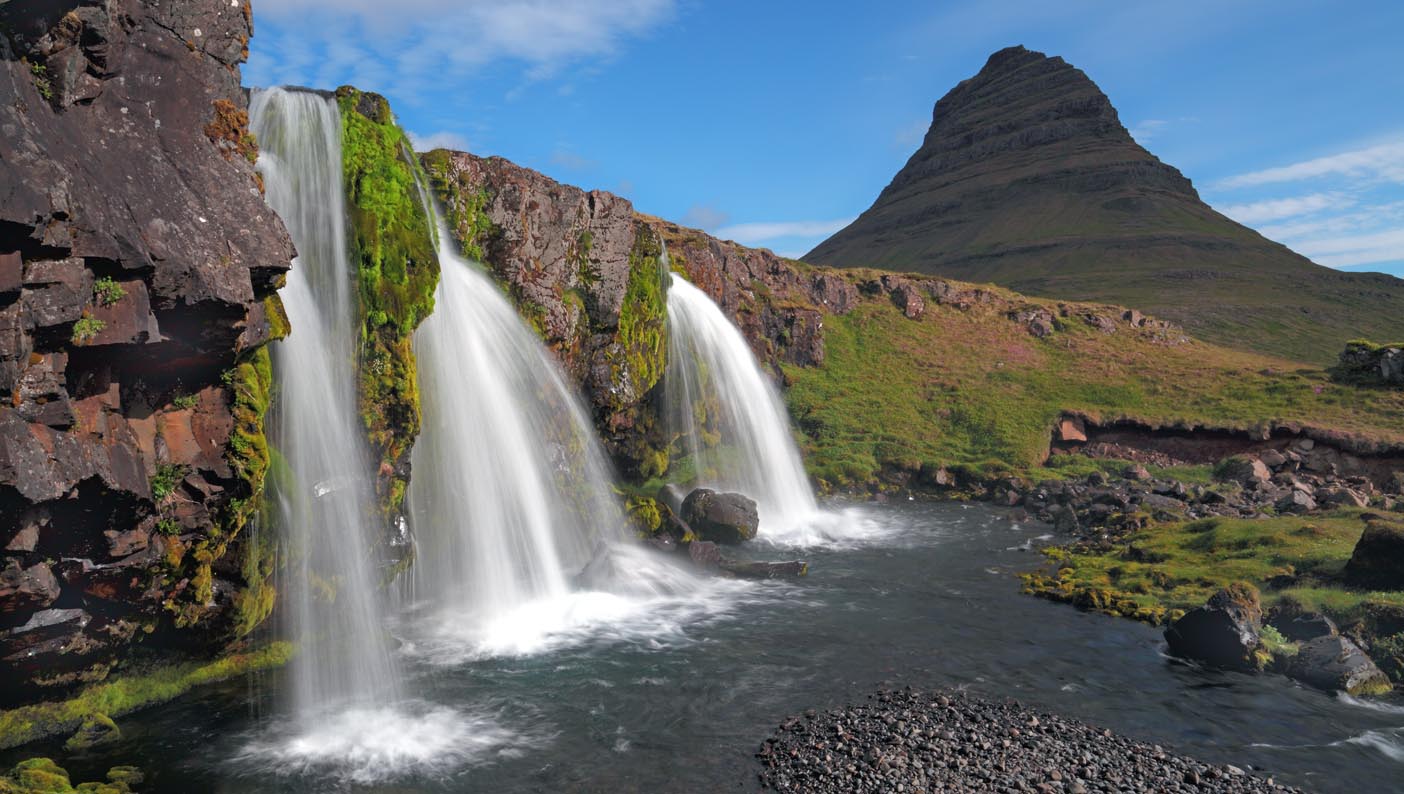 Kirkjufellsfoss waterfall in Iceland