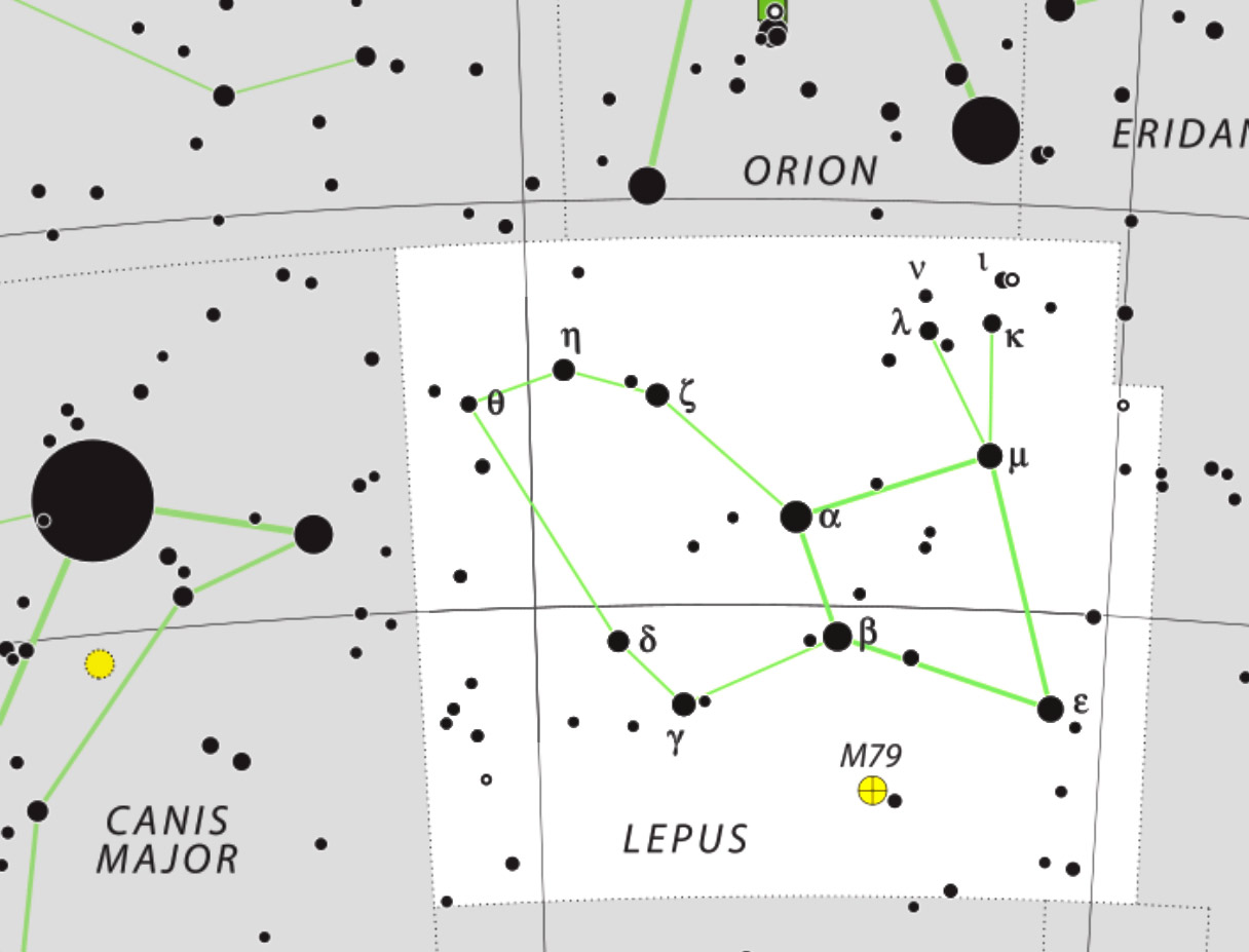 Lepus, the constellation hare below Orion