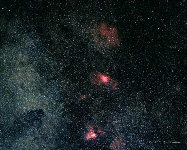 Central Rift Nebulae Sh2-54, M16 and M17 - Sky & Telescope