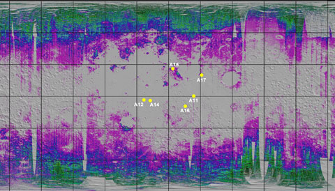 water in lunar regolith