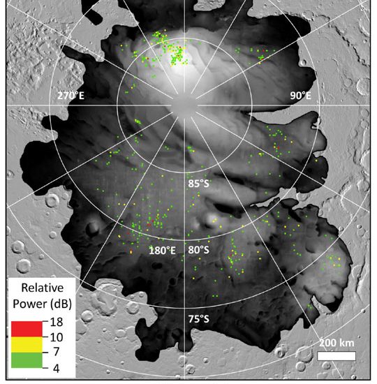 More Mysterious Buried Splotches on Mars Might Not be Liquid Water
