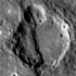 Cleavd crater on Mercury