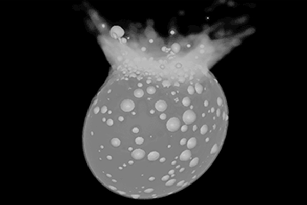 Impact simulation frame