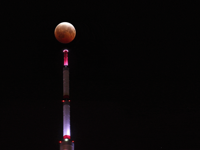 Lunar Eclipse Alignment Time lapse