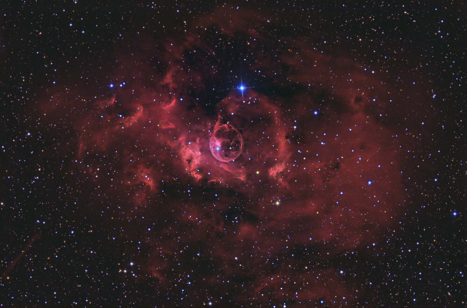 NGC 7635, The Bubble Nebula in Cassiopeia