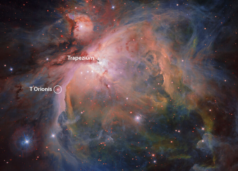 Orion Nebula with T Ori