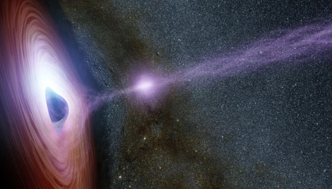 corona launched from black hole