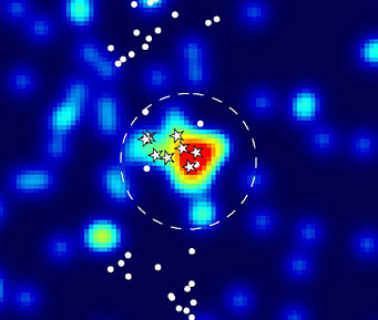 Map of dwarf galaxy
