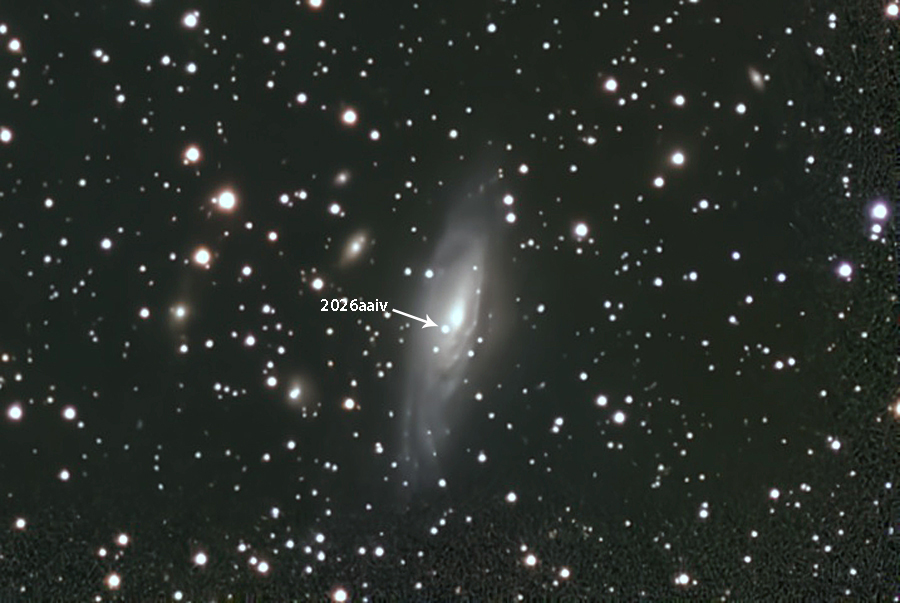NGC 7331 with supernova 2026aaiv