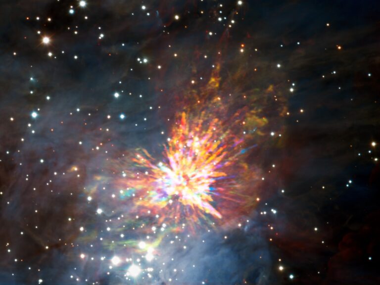 An explosive outflow of molecular gas within the Orion Nebula