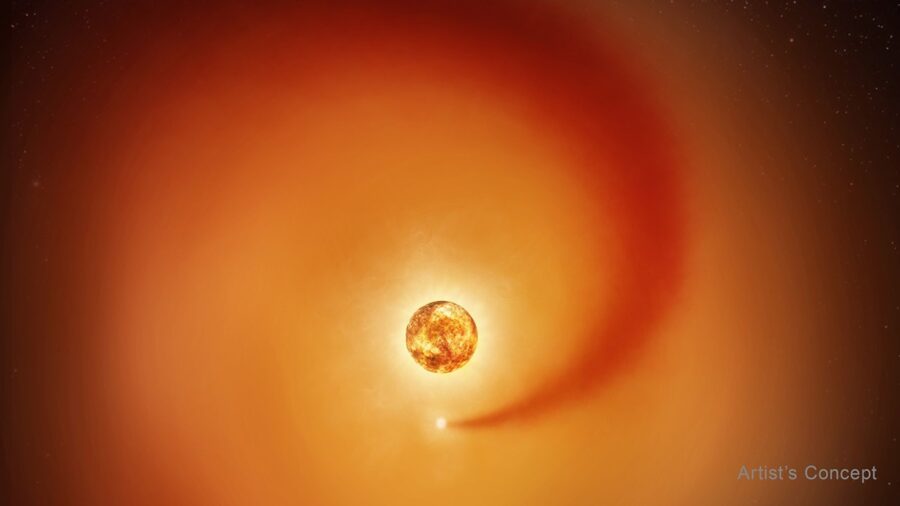 Artist's concept of gas surrounding Betelgeuse