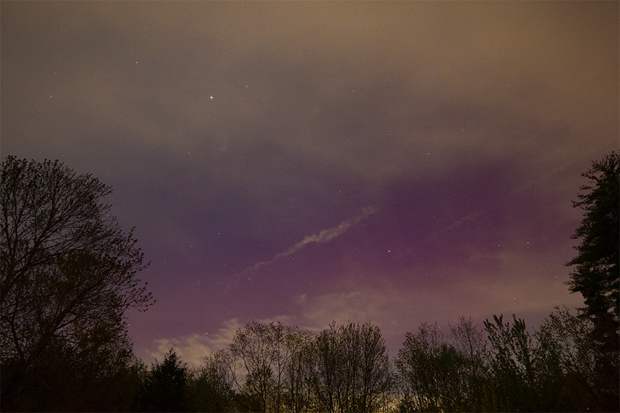 Purple aurora