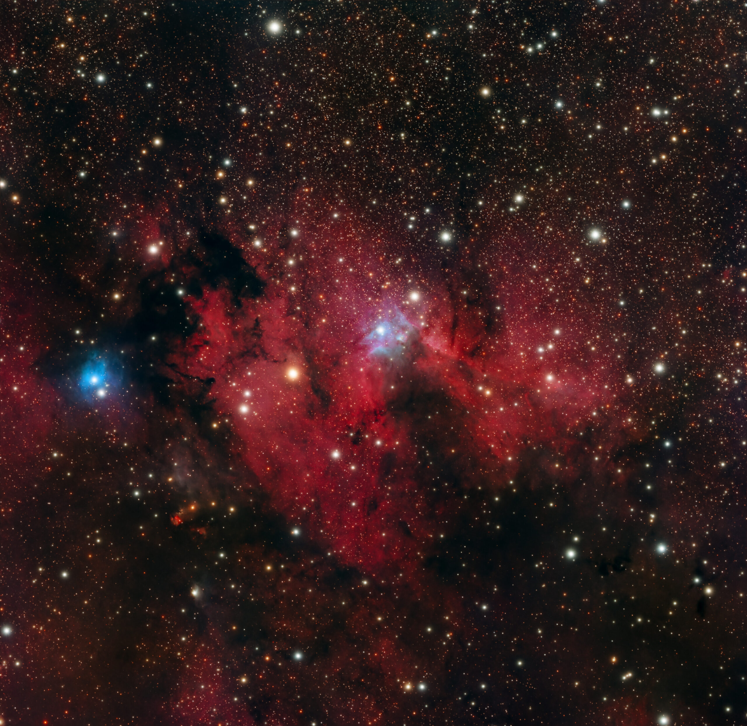 The cosmic cave in HaRGB