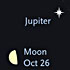 Jupiter and the Moon in October