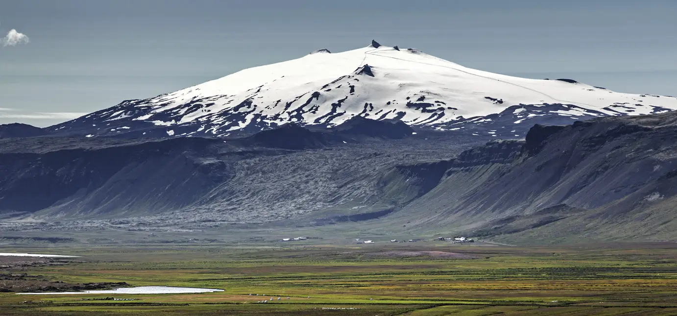 Snaefellsjokull volcano in Iceland